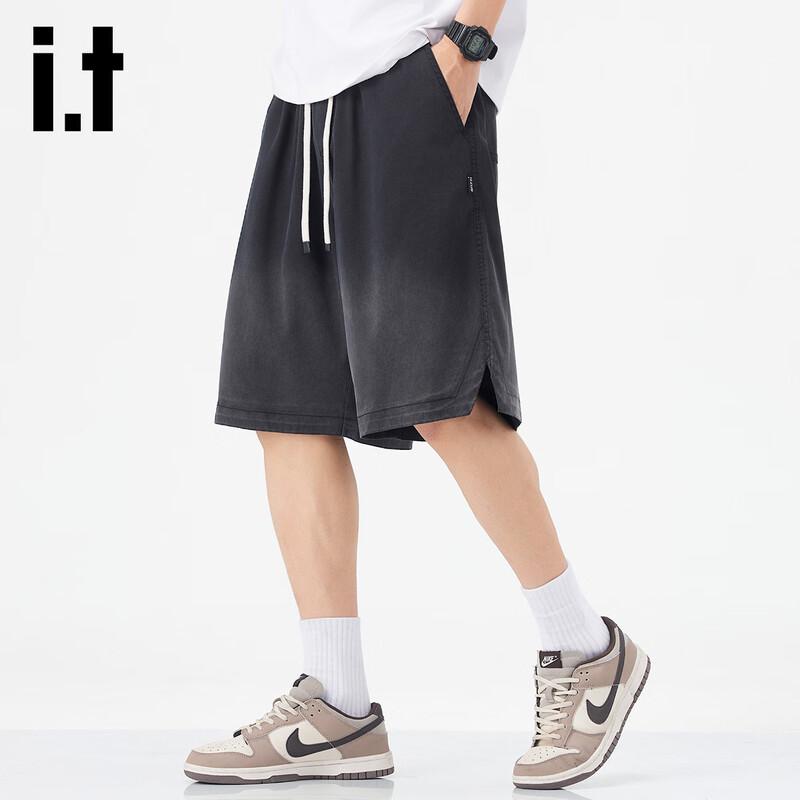 Izzue It Men's Lyocell Tencel Gradient Casual Shorts
