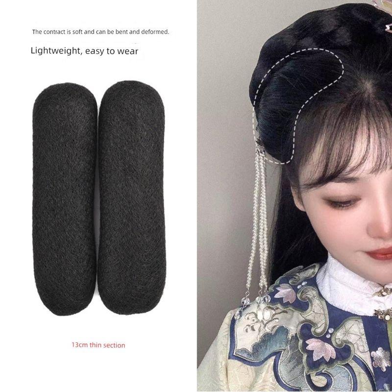 

Ситинцзи Китайский Древний Стиль Чистый Волос Плоский Рог Лысый Музыкальная Подушка Мешок для Волос Повседневный Джокер Одежда Ханьцев Парик Стиль Baldy Le Thin 13cm Pair(Joker)