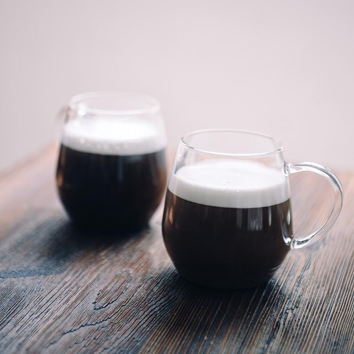 Hario Borosilicate Glass Round Mug Set of 2 RDM-1824
