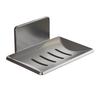 Space Aluminum Soap Dish Wall Mount With Drainage For Bathroom Storage