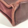 HERMES Half Leather Fourre ToutPM Tote Bag Hand Bag Leather/Canvas wine-red