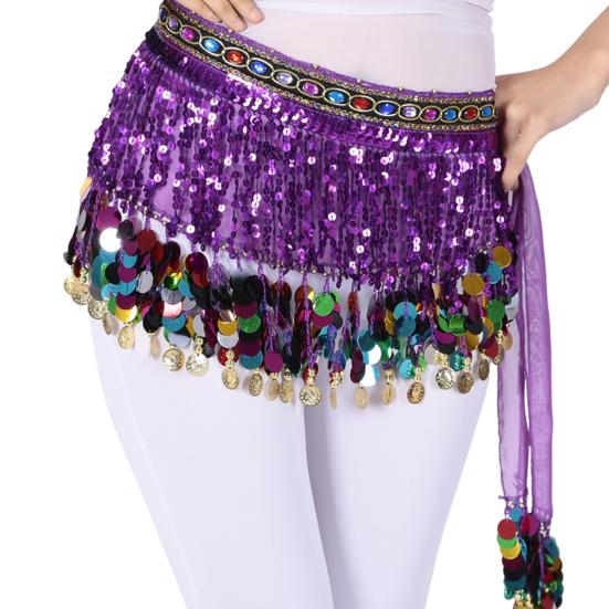 Spódnica do tańca brzucha Cekinowy frędzel w pasie Szalik w stylu egzotycznym Wiązanie Regulowana cienka spódnica Przezroczysta koronka Występ na scenie Cosplay Mini spódniczka Fartuch Wrap