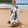 Oversized Bikini Cover-ups Boho Loose Maxi Dress Casual Long Dress Beachwear  For Women