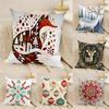 3 Classic Snowflake Animal Print Pillow Case Home Living Room Decoration Linen Pillowcover Pillow Cases Cushion Cover