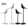 Anspruchsvolle Nachttisch-Ornamente Schwarz-Weiß Vogel-Figur, Minimalistische Moderne Kunst-Skulptur für TV Nordischer Stil Dekorationsfiguren Schrank