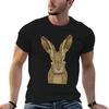 Ornate Hare Tshirt Minimal Art Print Tshirt