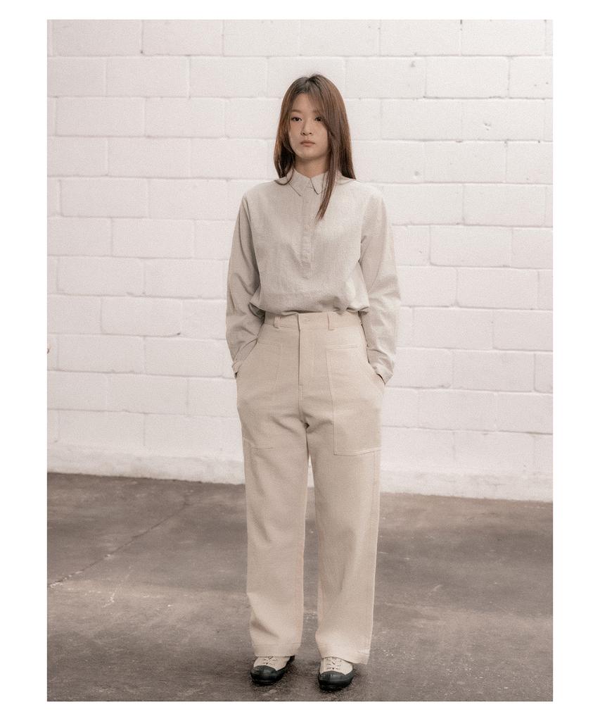 COTTON BELL Cotton Fatigue Pants - Ivory