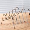 1pc Four-Layer Metal Pot Lid Rack Cutting Board Shelf Dish Holder Kitchen Organizer Stainless steel material