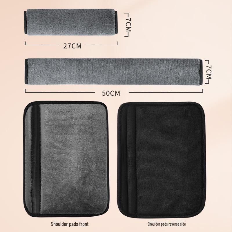 Oddychający pokrowiec na pas bezpieczeństwa do samochodów osobowych i ciężarowych: Ochraniacz na ramię z pluszu, 27x50 CM, zapobiegający usztywnieniu i zużyciu, ciepły i wygodny.