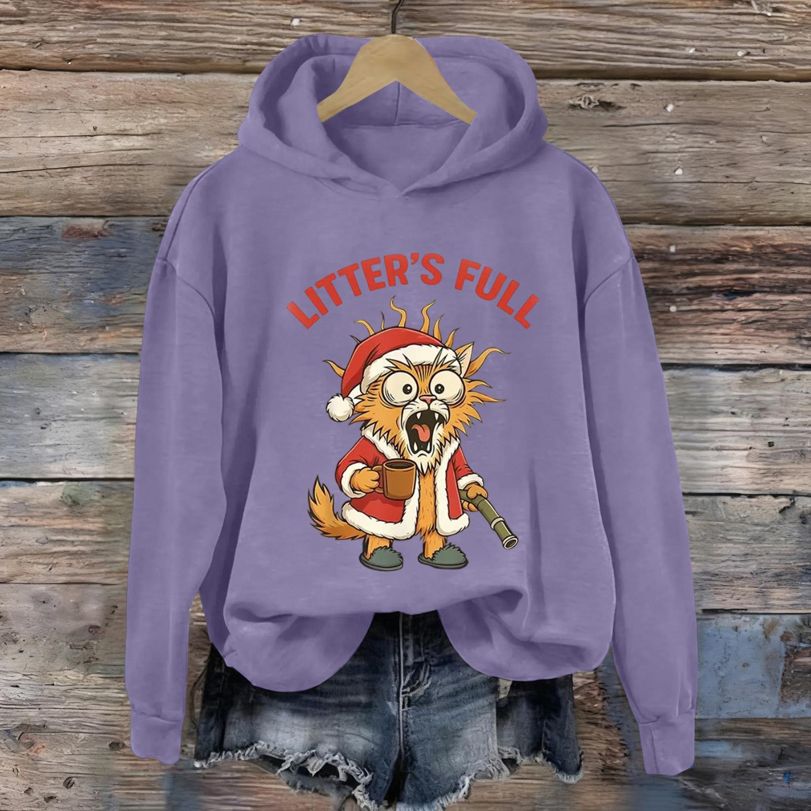 

Женская мода Повседневные универсальные толстовки на каждый день с длинным рукавом и капюшоном M фиолетовый