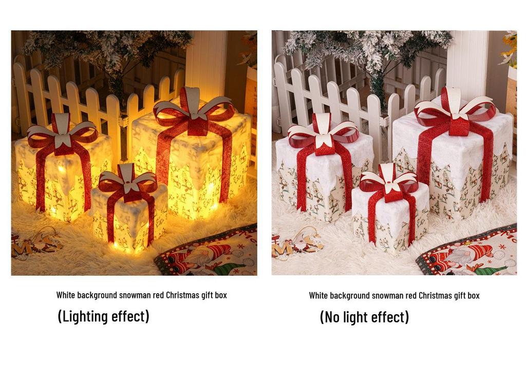 Christmas LED String Lights Gift Set: 3-Piece Decoration for Festive Party Atmosphere