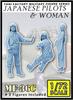 Tori Factory 1/72 Military Miniature Figure Series WWII Japanese Navy Pilot and Woman Seeing Off Resin Kit MF-36C Molded Color