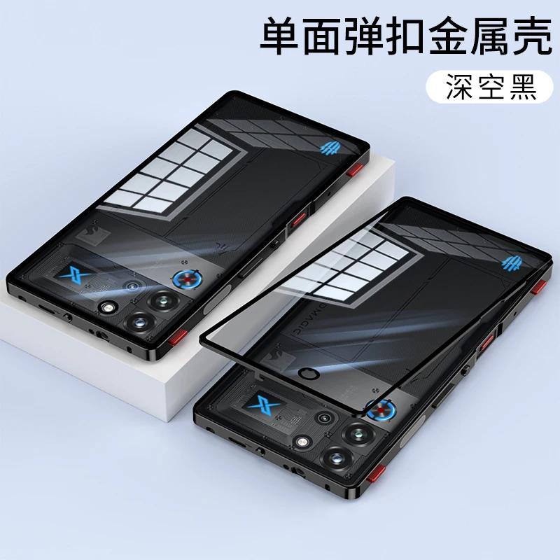 For Red magic10 ProPlus Case Aluminium Alloy Metal Frame Tempered Glass Camera Protection Cover For Red Magic 10 Pro Plus 10Pro