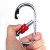 ML Rock Climbing Steel Screw Lock Carabiner