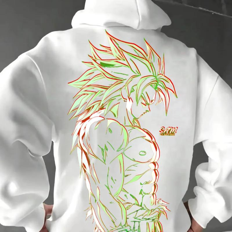 

Dragon Ball Brolli Surrounding Autumn and Winter Hoodie, Japanese Harajuku Y2k Oversized Long Sleeved Top, Birthday Gift 2XL
