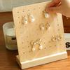 72 Holes Wooden Earrings Display Stand Desktop Ear Stud Dangle Earring Holder Jewelry Storage Rack Counter Showcase Prop