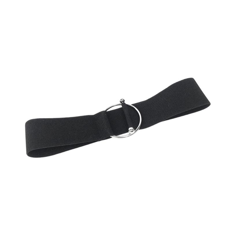 

Nonslip Stretchy Fabric Waist Girdle Belt Flexible Closure Waist Cummerbund For Daily Activity And Dance Workouts чорний