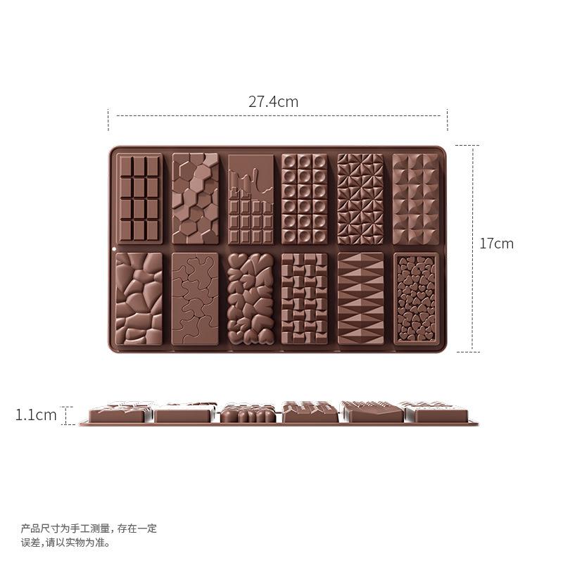 6 Cell Silicone Triangle Diamond Candy Mould DIY Chocolate Baking Mould Non-Stick Mini Cookie Candy Molds Household Baking Tools