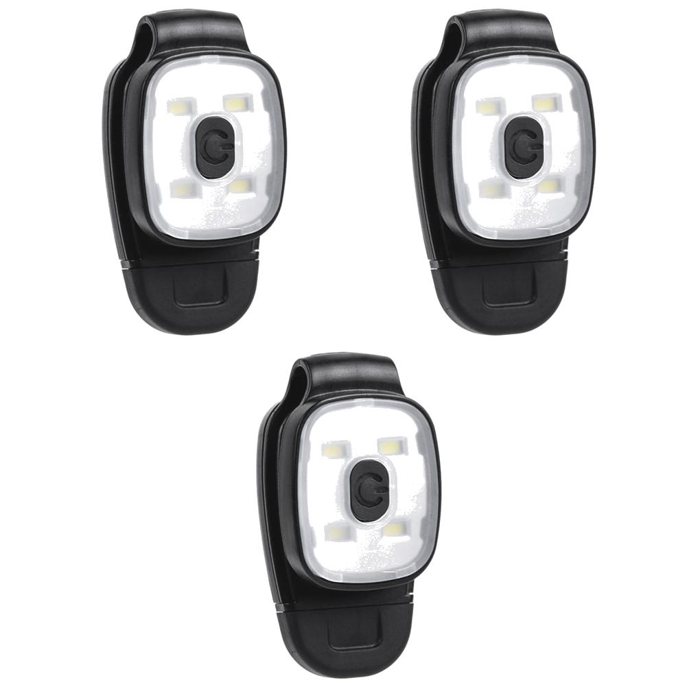 1-10PCS LED Clip Flashlight 3 Modes USB Rechargeable Clip On Cap Hat Light Night Running Safety Warning Light Portable Headlight