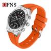 OFNS Men's Fashion Quartz Watch: Youthful Design with Calendar, Waterproof, Multi-Functional Wristwatch