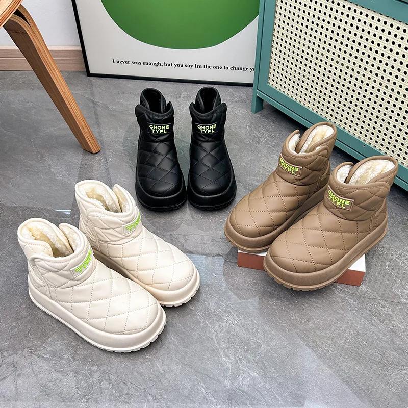 Fashion Hot Selling 2025 Winter New Women's Shoes Short Snow Boots Warm Cotton Shoes Plus Velvet Thick Soled Women's Boots Sneakers