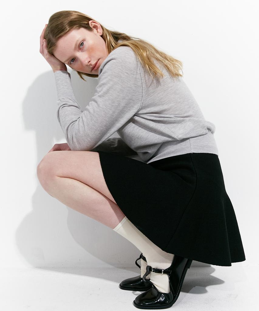 Maggie Tiered Skirt (Black)