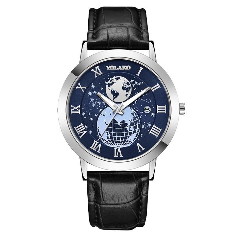 Mens Leather Business Fashion Watch Strap Watch For Gift Giving