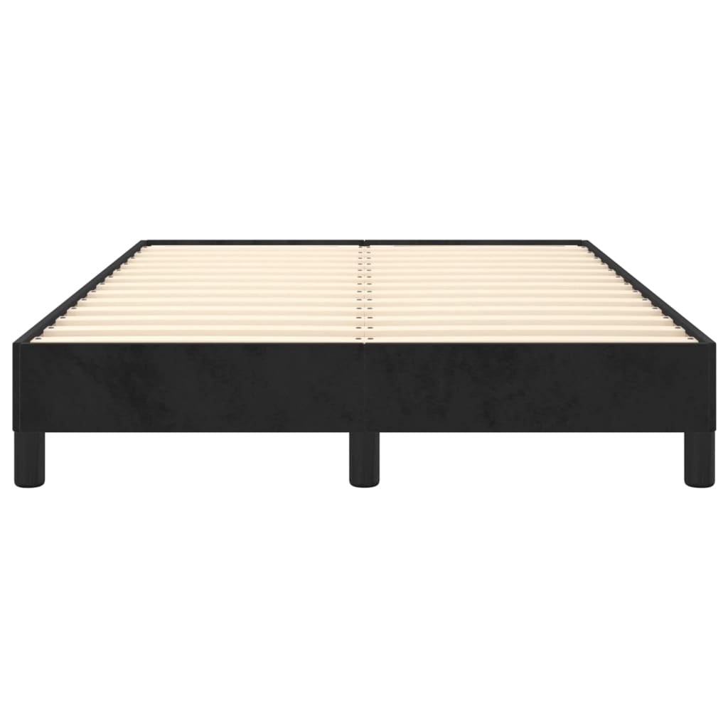 Bed Frame without Mattress Black 120 x 190 cm Velvet