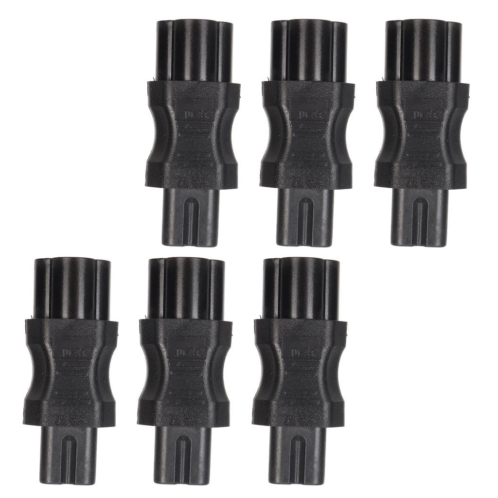 6pcs IEC320 C6 to IEC320 C7 Power Adapter C6 to C7 Power Plug Adapter for PDU Chassis Power Supply UPS Socket Computer