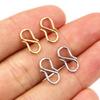 50Pcs Stainless Steel Gold Color S Shape End Clasps Hooks Chain Connectors For Bracelet Necklace DIY Jewelry Making Supplies