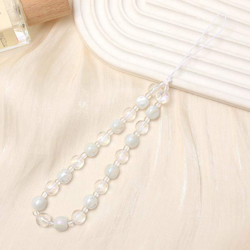 

Шарм для телефона в виде бусинок и бантика: Ремешок на запястье против падения и потери с коротким шнурком Phone Chain