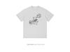 Cartoon Doodle Print Short Sleeve Cotton T-Shirt - Fun & Loose Summer Couple Wear
