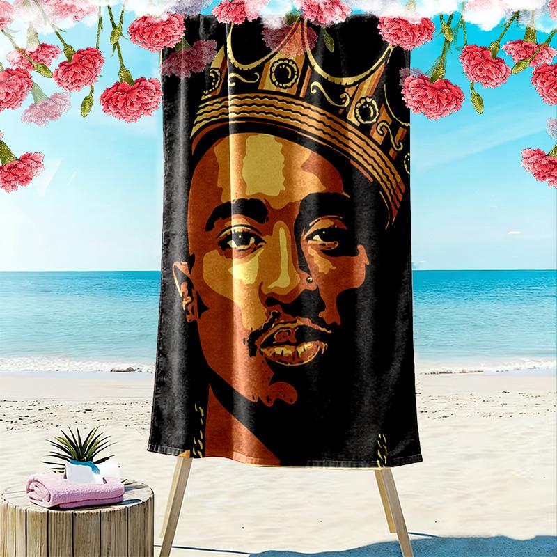 Legacy Ghetto King Beach Towel Beach Portable for Travel Swim Quick-drying Swim Towel Outdoor Pool Towel Beach Towel Comfort