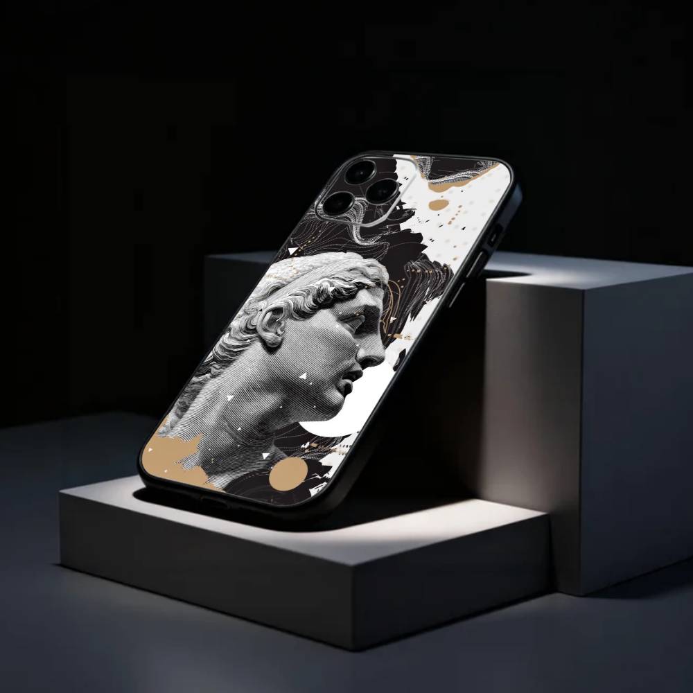 G-Greek S-Sculpture Glitch Art   Phone Case Silicone Soft For IPhone 17 16 15 14 13 12 11 X XR Plus Pro Max Plus