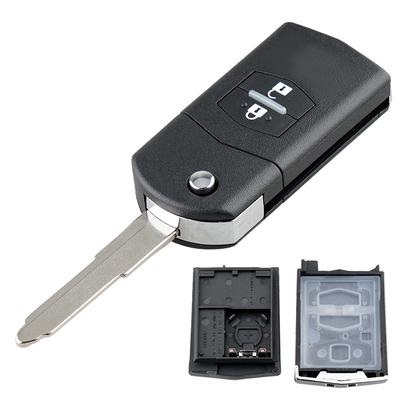 2 Button Car Remote Control Key Case Shell Replacement Fit for Mazda 2 3 5 6 BT50 CX-5 CX-7 CX-9 RX8