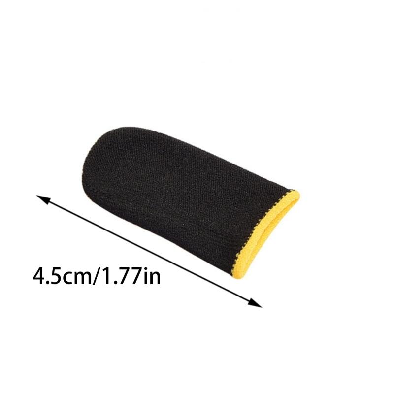 5 Pairs Finger Sleeves Thumb Fingertip Cover Breathable Anti Slip Finger Gloves for Mobile Games Sweatproof Thumb Sleeve