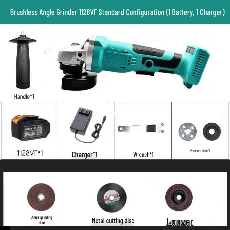 Universal Brushless Rechargeable Angle Grinder and Sander with Lithium Battery