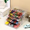 1pc Stackable Toy Car Storage Box Drawer Desktop Car Model Toy Organizer Acrylic Transparent Dustproof Organizer