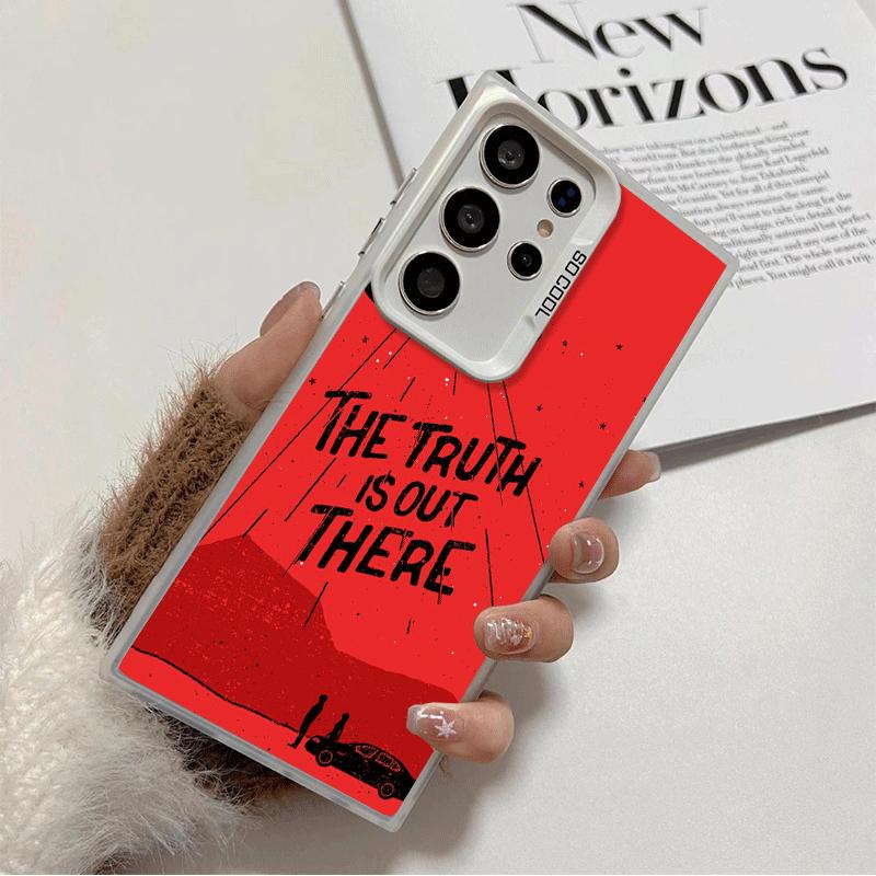 

The X Files I Want to Believe Soft Phone Case for Samsung Galaxy S24 S25 FE S26 Edge S23 Ultra S22 Plus S21 + Shockproof Cover B Samsung S22 Plus