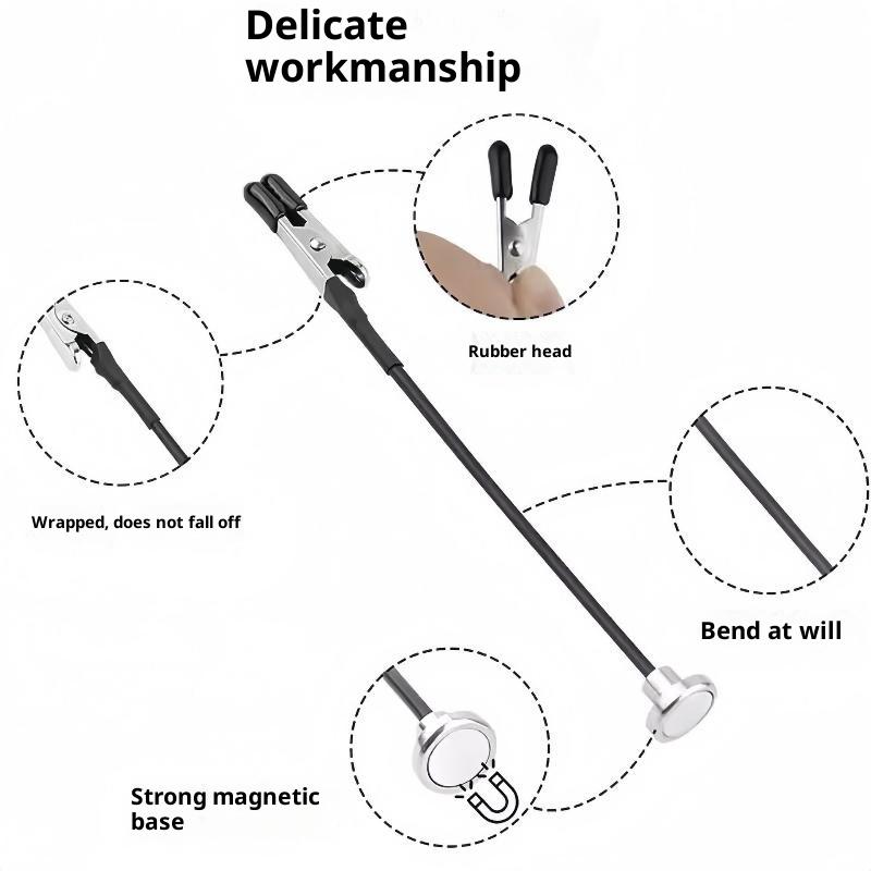 4Pcs Soldering Third Hand With Strong Magnetic Base Flexible Arms Pcb Holder Alligator Clip Welding Tool For Electronics Repair