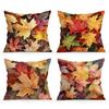 Rural Style Maple Leaves Pillowcase Bedroom Sofa Cushion Cover 100% Polyester Living Room Cushion Pillowcase Home Decor 45X45Cm