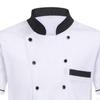 Chef Jacket Short Sleeve Food Kitchen Lightweight Cooker Coat