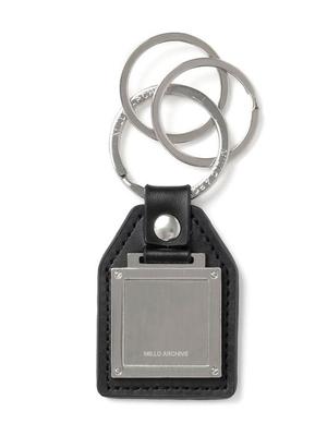 Millo Archive Cade Double Leather Keyring [Silver]
