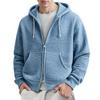 Men'S Casual Zipper Long Sleeved Sweatshirt Fashionable Cardigan Jacket