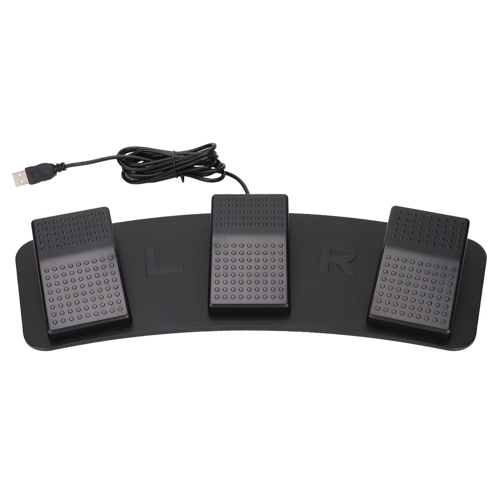 USB Triple Foot Switch Pedal, PC Triple Foot Switch Programmable Computer Keyboard Multifunctional Ergonomic Triple USB Foot Pedal, for Video Game