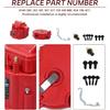 Red Male HEI Distributor Cap And Rotor Kit For SBC BBC 283 305 307 327 350 396 454 V8 Engines Performance Replacement For K549, 8416, 400, 454