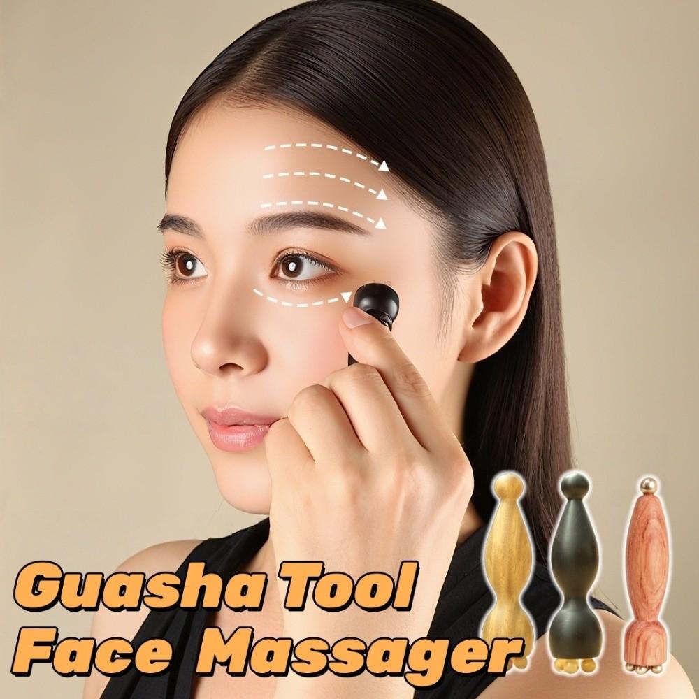 Five Beads Design Eye Massage Stick Reduce Puffiness Guasha Face Massager Tool  Eye SPA