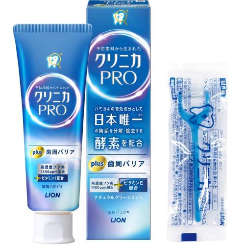 [.co.jp Exclusive] Clinica PRO Plus Periodontal Barrier Toothpaste, Natural Green Mint, 95g with Floss, Toothpaste for Periodontal Disease, High Fluor