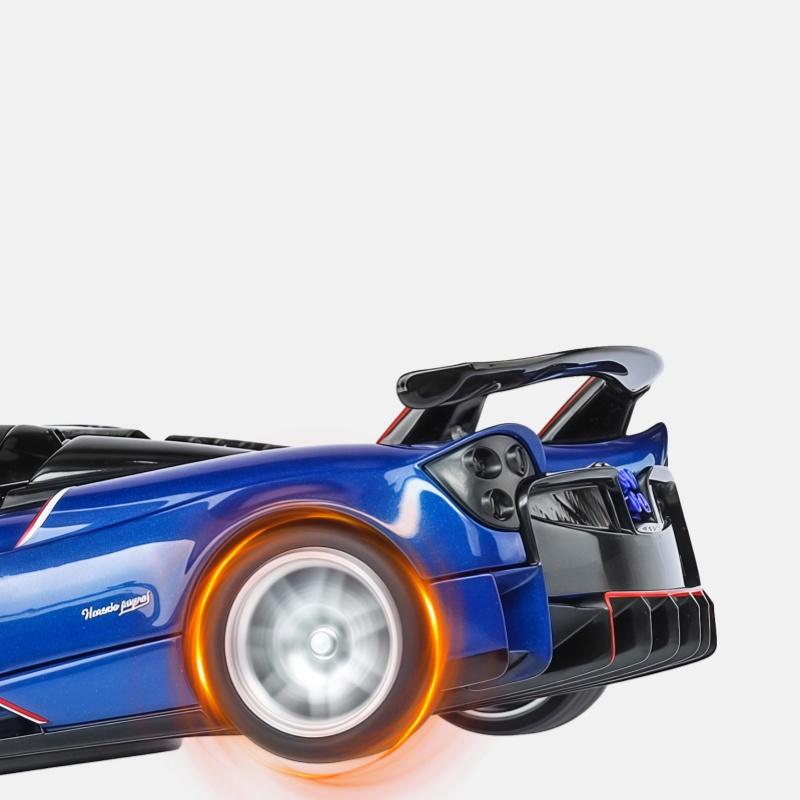 NEW 1/32 Pagani Huayra BC Supercar Alloy Car Model Sound and Light Pull Back Children's Toy Collectibles Birthday Gift