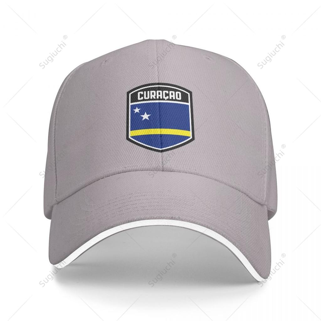 Multifunction Curacao Flag Shield Sandwich Baseball Cap Unisex Sports Casual Caps Golf Hat Fishing Outdoors